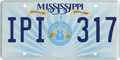 MS license plate IPI317