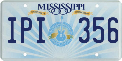 MS license plate IPI356