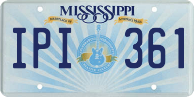 MS license plate IPI361