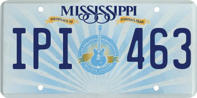 MS license plate IPI463