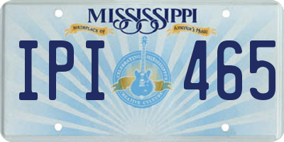 MS license plate IPI465