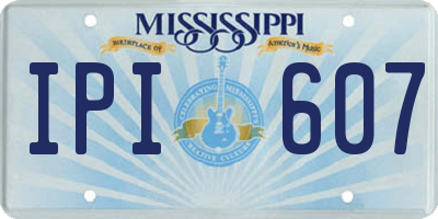 MS license plate IPI607