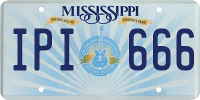 MS license plate IPI666