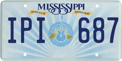 MS license plate IPI687