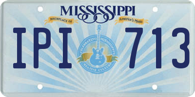 MS license plate IPI713
