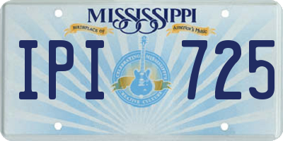 MS license plate IPI725