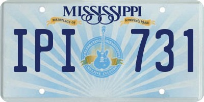 MS license plate IPI731