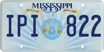 MS license plate IPI822
