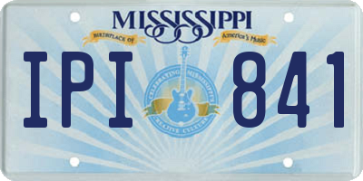 MS license plate IPI841