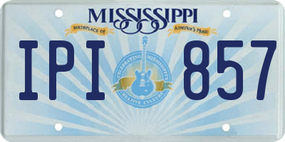 MS license plate IPI857