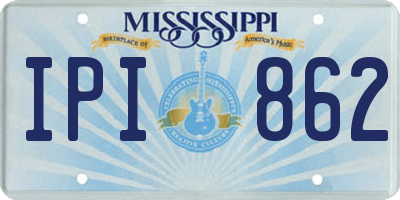 MS license plate IPI862