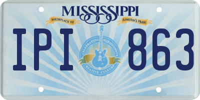MS license plate IPI863