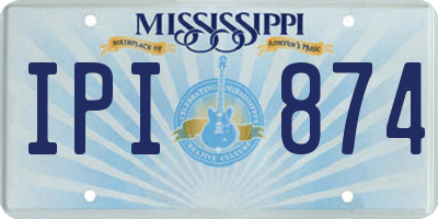 MS license plate IPI874