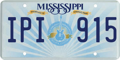 MS license plate IPI915
