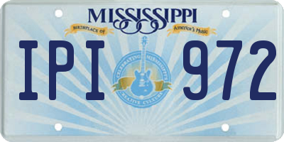 MS license plate IPI972