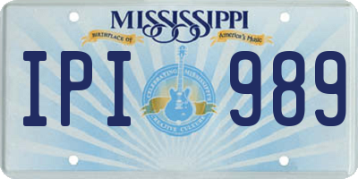 MS license plate IPI989