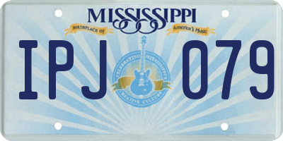 MS license plate IPJ079