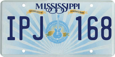 MS license plate IPJ168