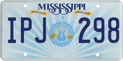 MS license plate IPJ298