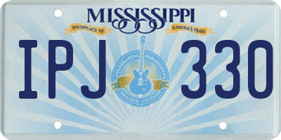 MS license plate IPJ330