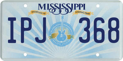 MS license plate IPJ368
