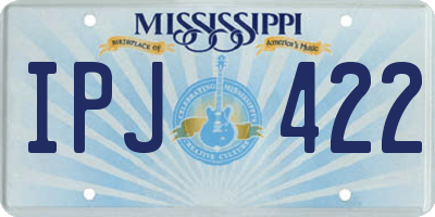 MS license plate IPJ422