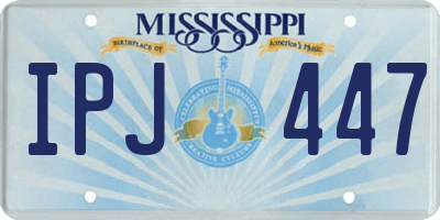 MS license plate IPJ447
