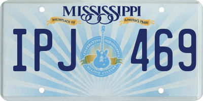 MS license plate IPJ469