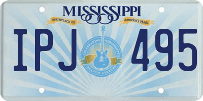 MS license plate IPJ495