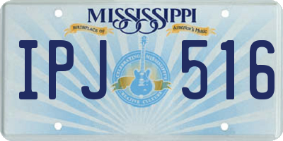 MS license plate IPJ516