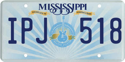 MS license plate IPJ518