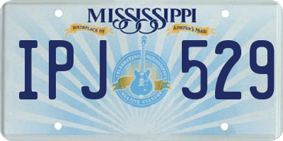 MS license plate IPJ529