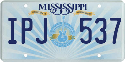 MS license plate IPJ537