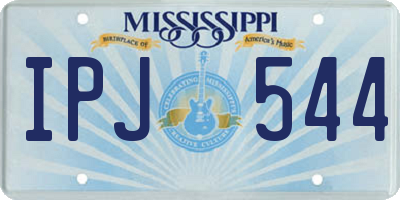 MS license plate IPJ544
