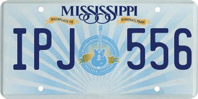 MS license plate IPJ556