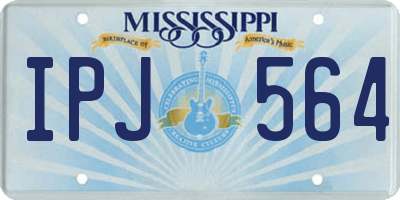 MS license plate IPJ564
