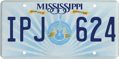 MS license plate IPJ624