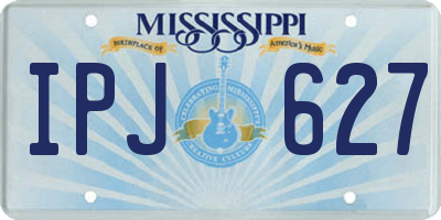 MS license plate IPJ627