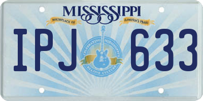 MS license plate IPJ633