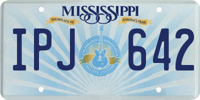 MS license plate IPJ642