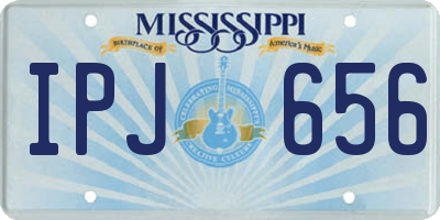 MS license plate IPJ656
