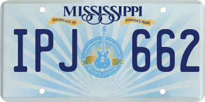 MS license plate IPJ662
