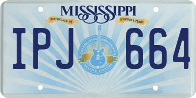 MS license plate IPJ664