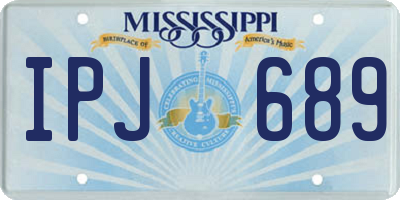 MS license plate IPJ689