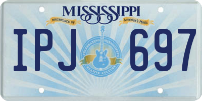 MS license plate IPJ697
