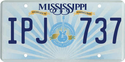 MS license plate IPJ737