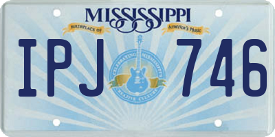 MS license plate IPJ746