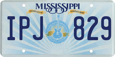 MS license plate IPJ829
