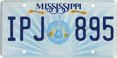 MS license plate IPJ895