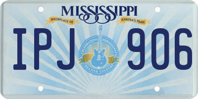 MS license plate IPJ906